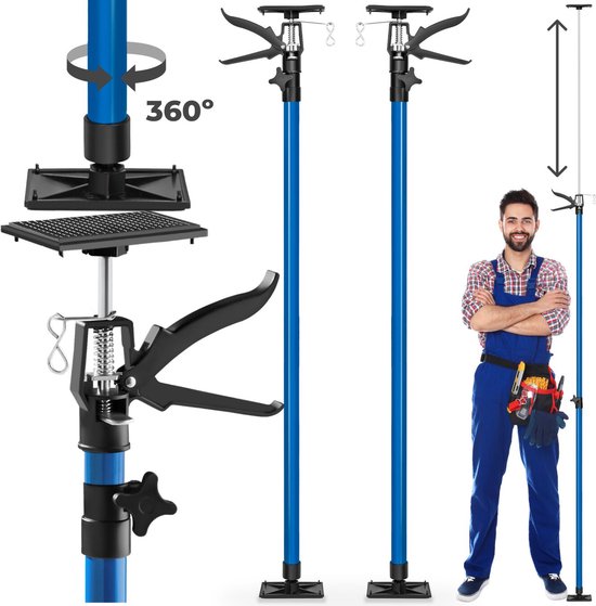 TecTake - 2x support de plafond - télescopique - 115-290 cm - 401692