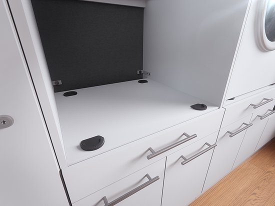 Laundry Wasmachine kast met verhoger en bovenkast - Wasmachine kast - Wasmachine ombouw meubel - Wit - Wasmachine ombouw kast - Hoogte 200 cm - Met bovenkast