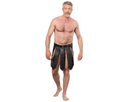Rimba - Lederen Gladiator Herenrok - Zwart