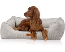 Knuffelwuff orthopedisch hondenbed van ribfluweel met handgeweven uiterlijk Nunavut XXL 120 x 85cm