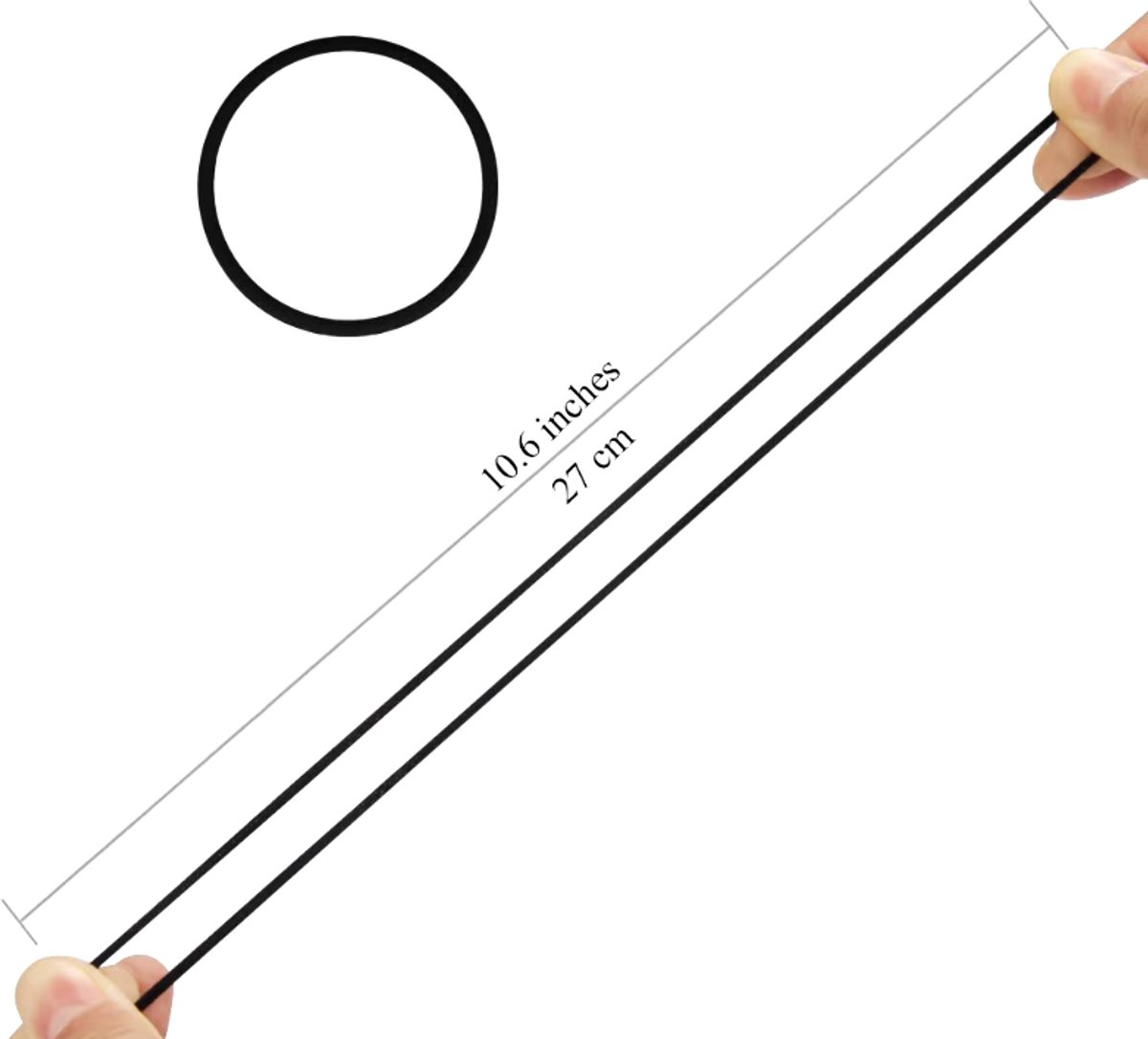 10x Haarelastiekjes | Haar Elastiekjes | Zwart — cadeau in Cadeau-ideeën - foto 2