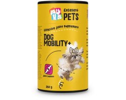 Excellent Pets Dog Mobility Plus 250 gr - Honden supplementen - Gewrichten Hond - Glucosamine, Visolie, MSM - Ter ondersteuning van de pezen, kraakbeen, banden en gewrichten