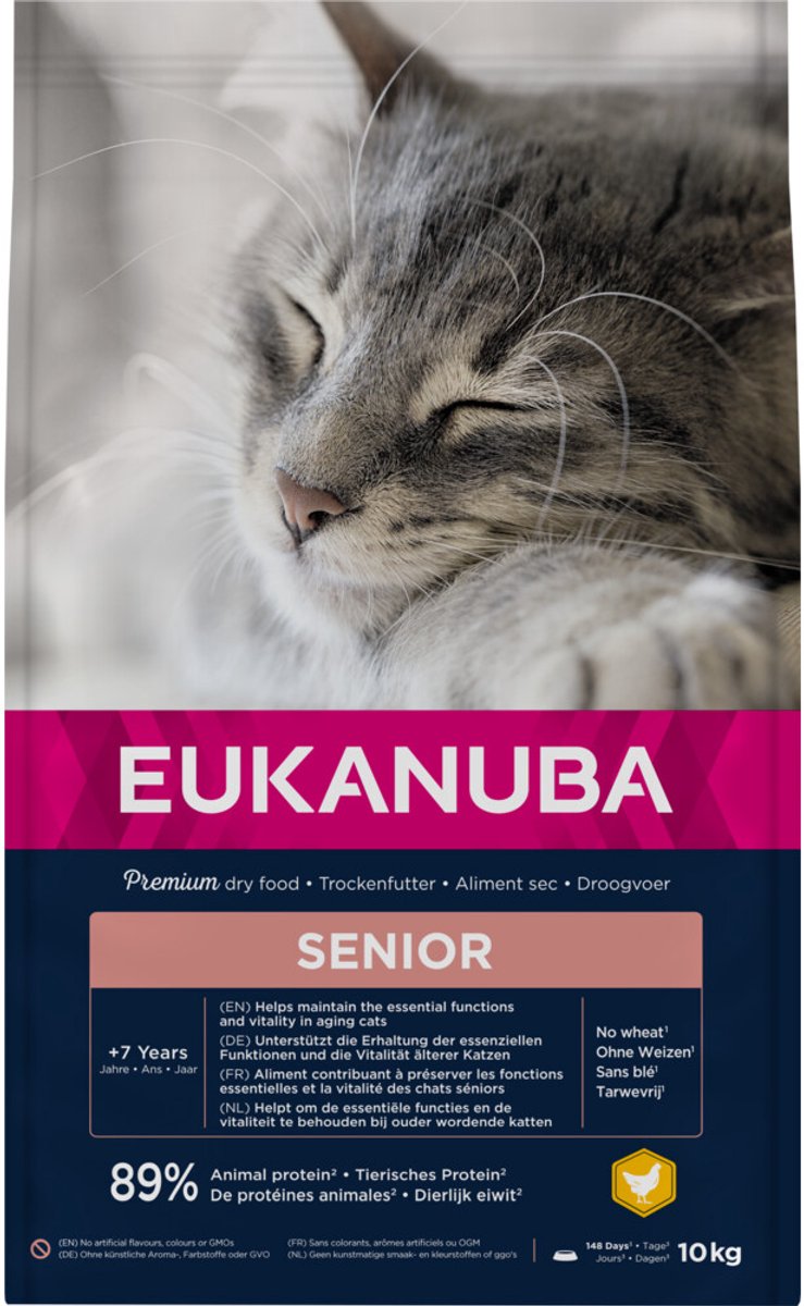 Eukanuba Senior kip kattenvoer 10 kg