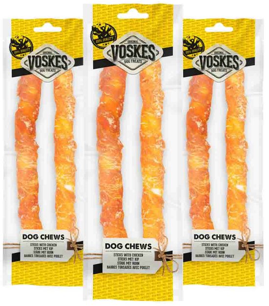 Voskes Stick Met Kip 25 cm - 3 x 2 stuks - Voordeelverpakking