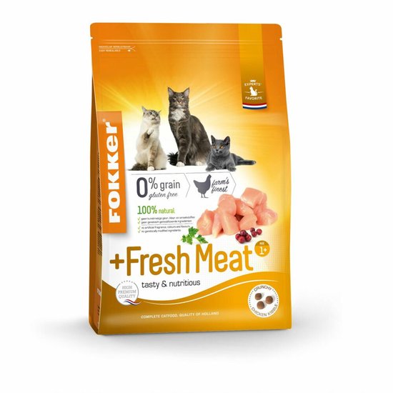Fokker Fresh Meat Kattenvoer Verse Kip - 2,5 kg