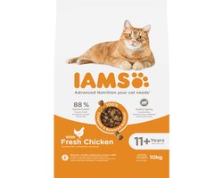 IAMS Cat senior 11+ Kattenvoer Chicken - 10 kg