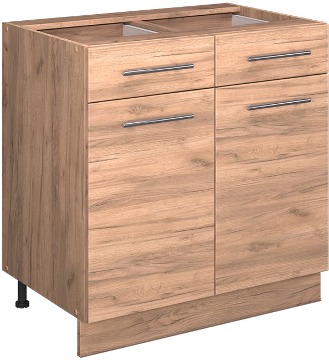 Vicco Fame-Line Keukenonderkast – 80 cm, WB Eik Krachtige eik goud Goudkleurig Eiken/Goudkleurig Eiken