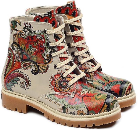 GOBY - Flowerart - Bottes pour femmes - Botte - Bottes femmes - Bottes pour femmes - Bottes pour femmes - Bottines - Fait main - Imprimé floral - Taille 39