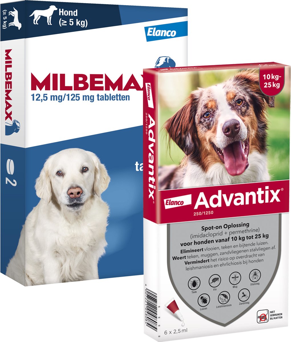 Elanco Preventiepakket Hond 10 - 25 kg