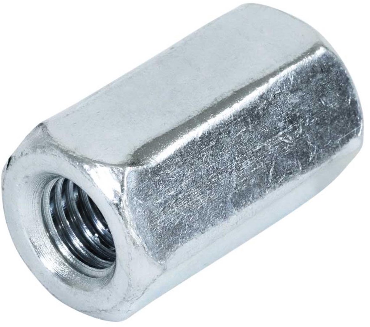 Koppelmoer M6 - Verzinkt - DIN 6334 (100 stuks)