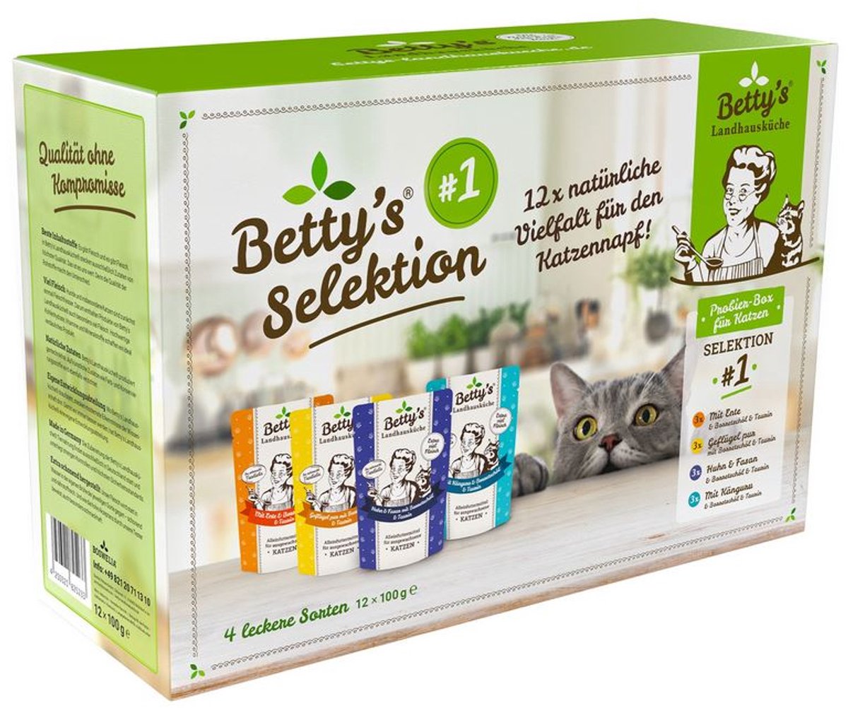 Bettys Landhausküche Katze FB Box Selektion #1 | 12x100g