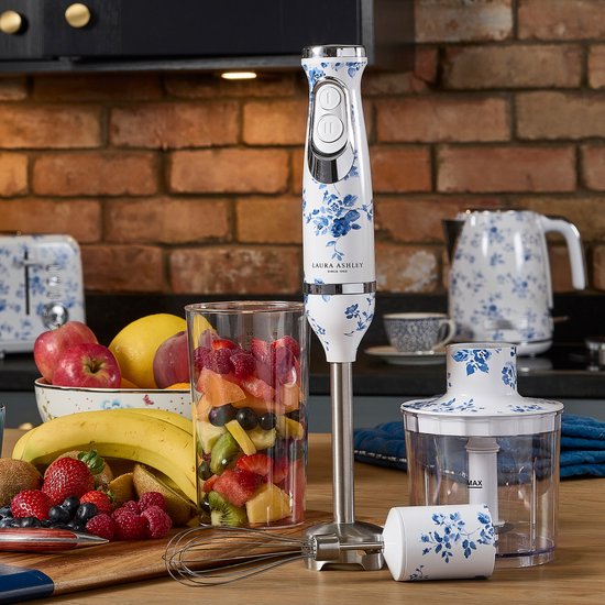 Laura Ashley - 600-watt 4-in-1 staafmixer met accessoires - China Roos - ByVQ van Merkloos — afbeelding 3