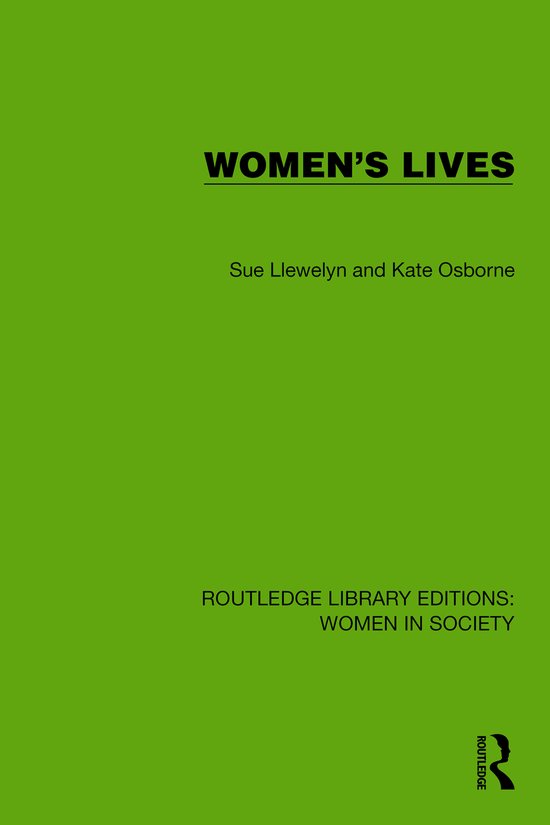 Routledge Library Editions: Women in Society- Women's Lives - cover