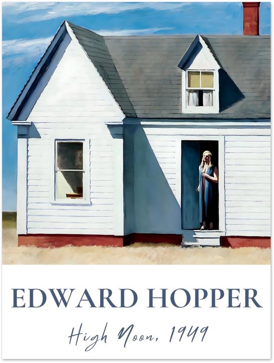 Edward Hopper - Affiche High Noon 30x40 cm