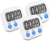 Digitaler Küchentimer, 3 Kanäle, Count-Up/Down-Timer und Blinken on