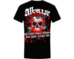 Alkmaar Heren T-shirt - skull - 2 kanten bedrukt - shirt