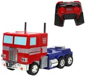 Jada Toys - Voiture RC Optimus Prime Convertible - Transforme la voiture en robot - Télécommande