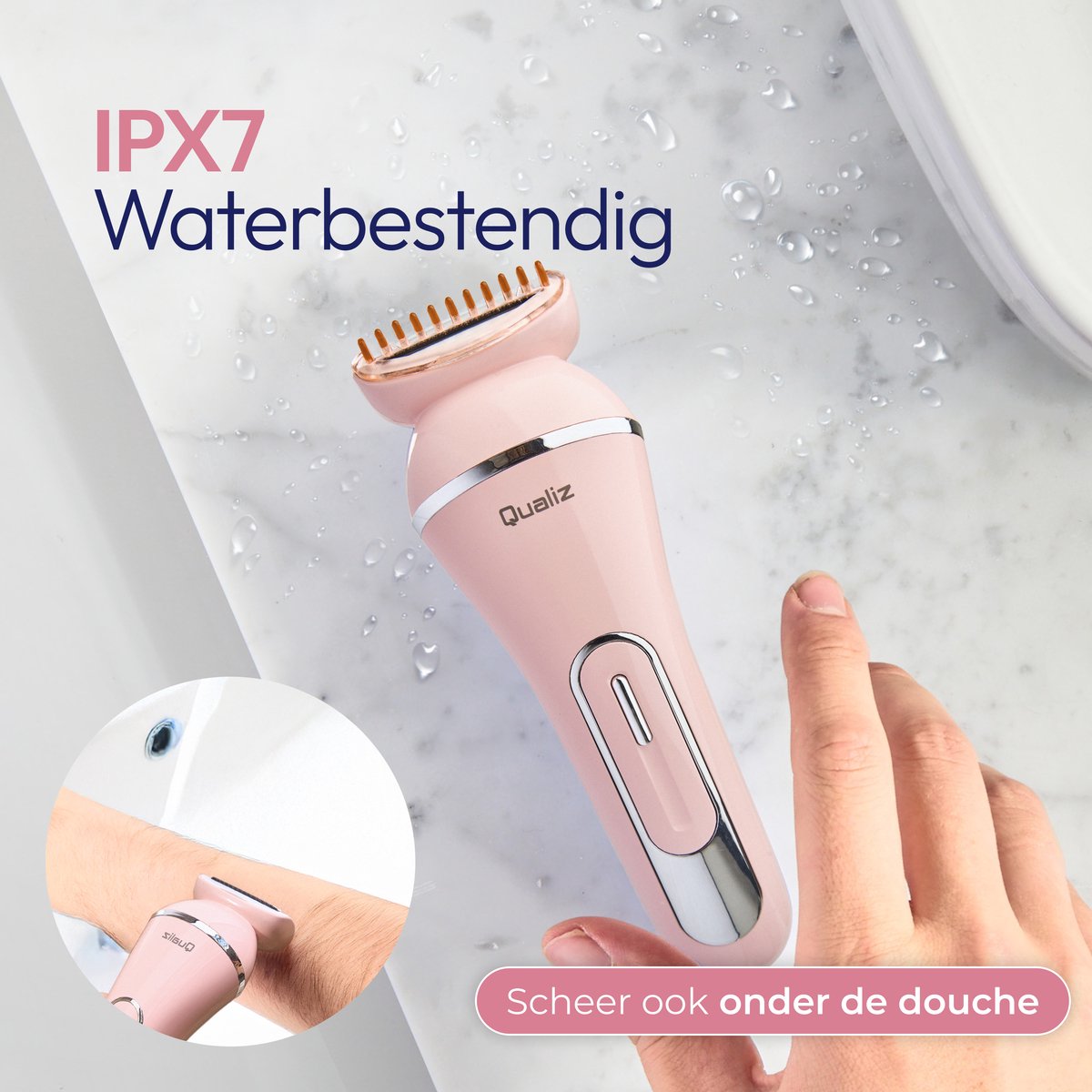 Qualiz 7-in-1 Ladyshave - Epilator & Trimmer thumbnail 6