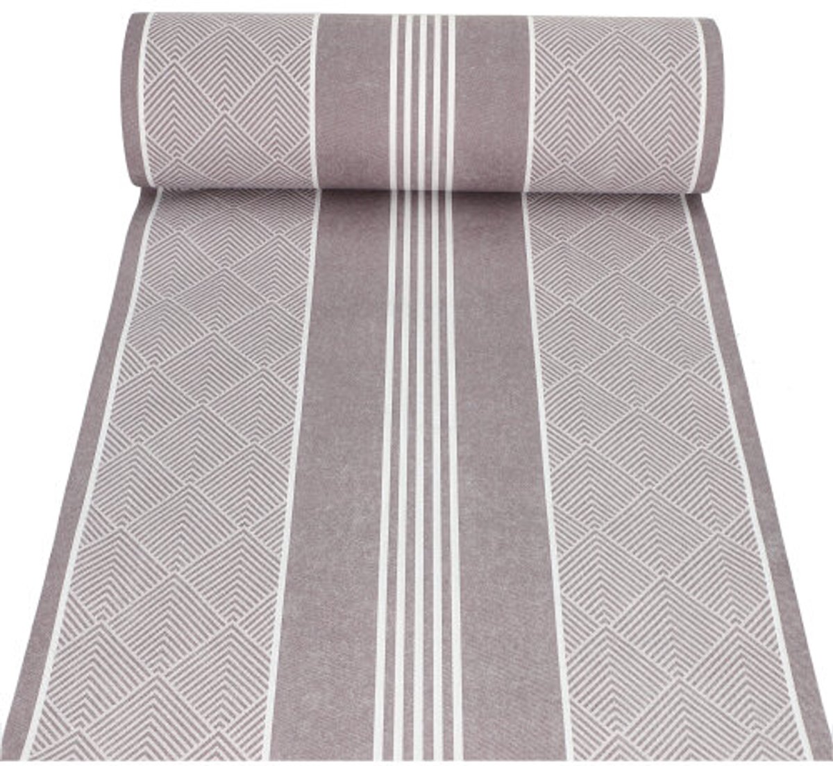 Tafellopers, stofkarakter, PV-Tissue Mix "ROYAL Collection" 24 m x 40 cm bruin "Elegance"