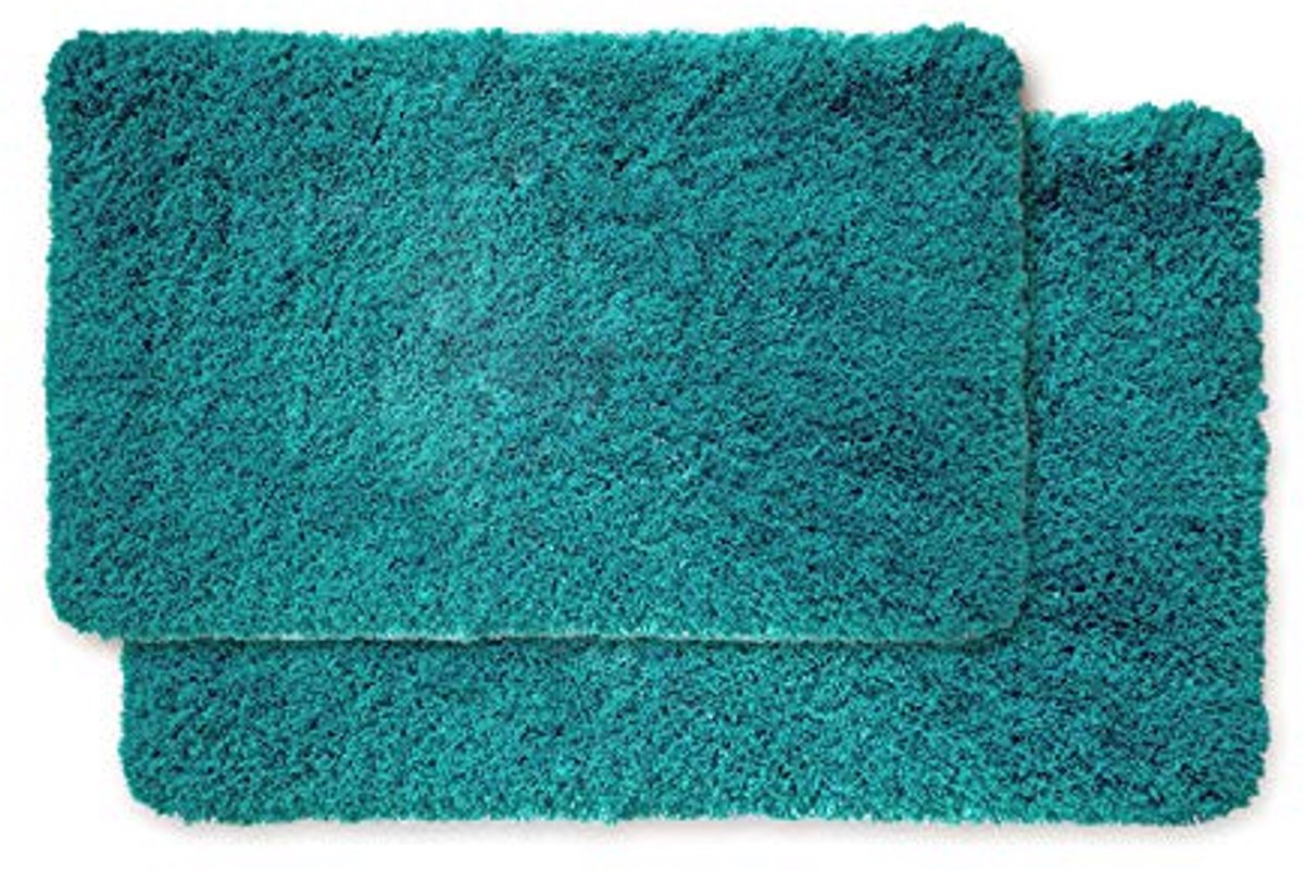 Premium 2-delige Badmatset, Antislip en Wasbaar voor Badkamer - Set van 2 (50 x 80 cm + 60 x 100 cm)