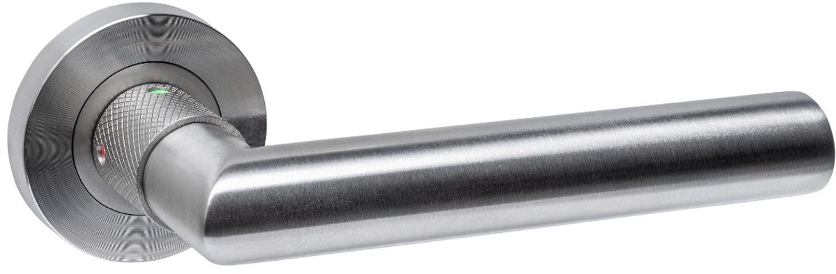 Intersteel Deurkruk Prolock Sicura ø22mm met blokkeer mechanisme op rozet verdekt ø53x10mm met nokken rvs
