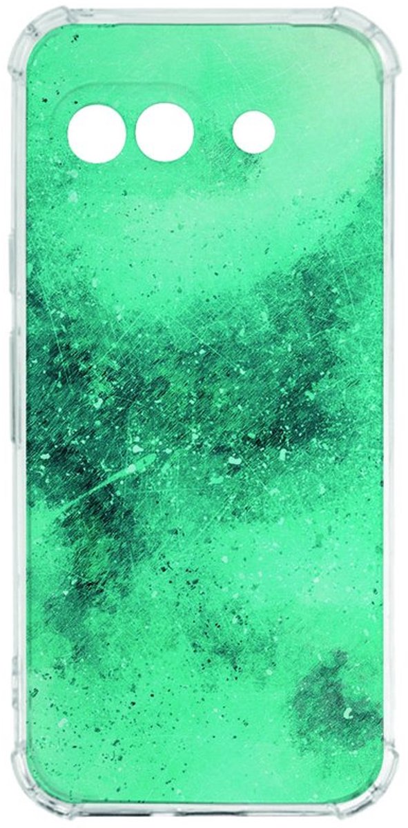 Google Pixel 9a Hoesje - Painting Blue TPU Antishock