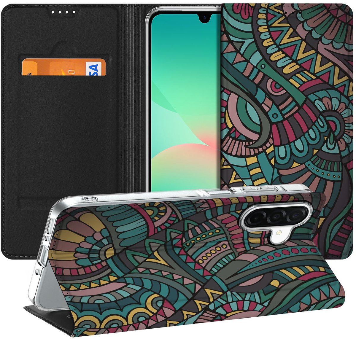 Samsung Galaxy A26 Hoesje met Magneet Aztec