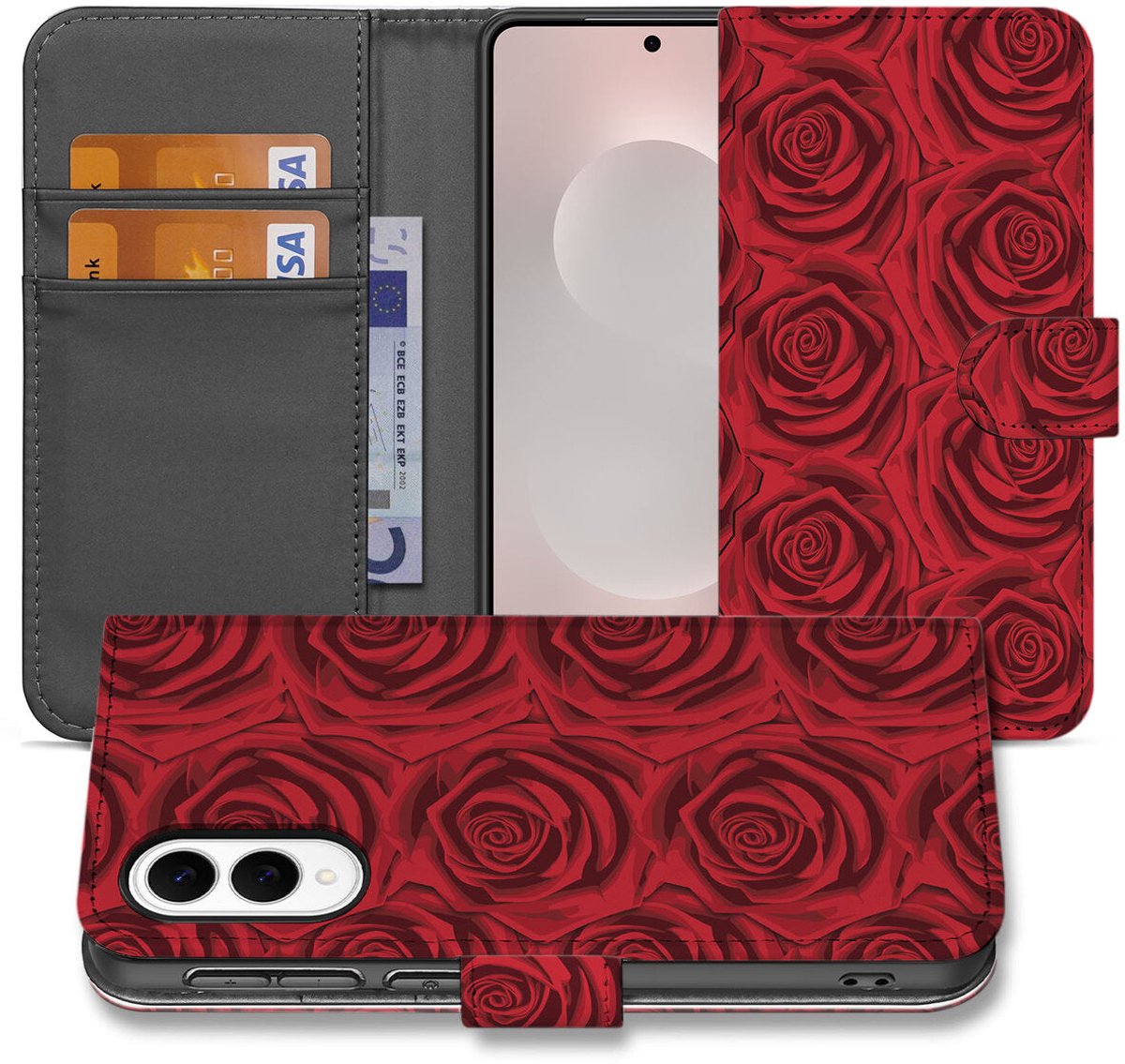 Samsung Galaxy S25 Edge Hoesje Red Roses