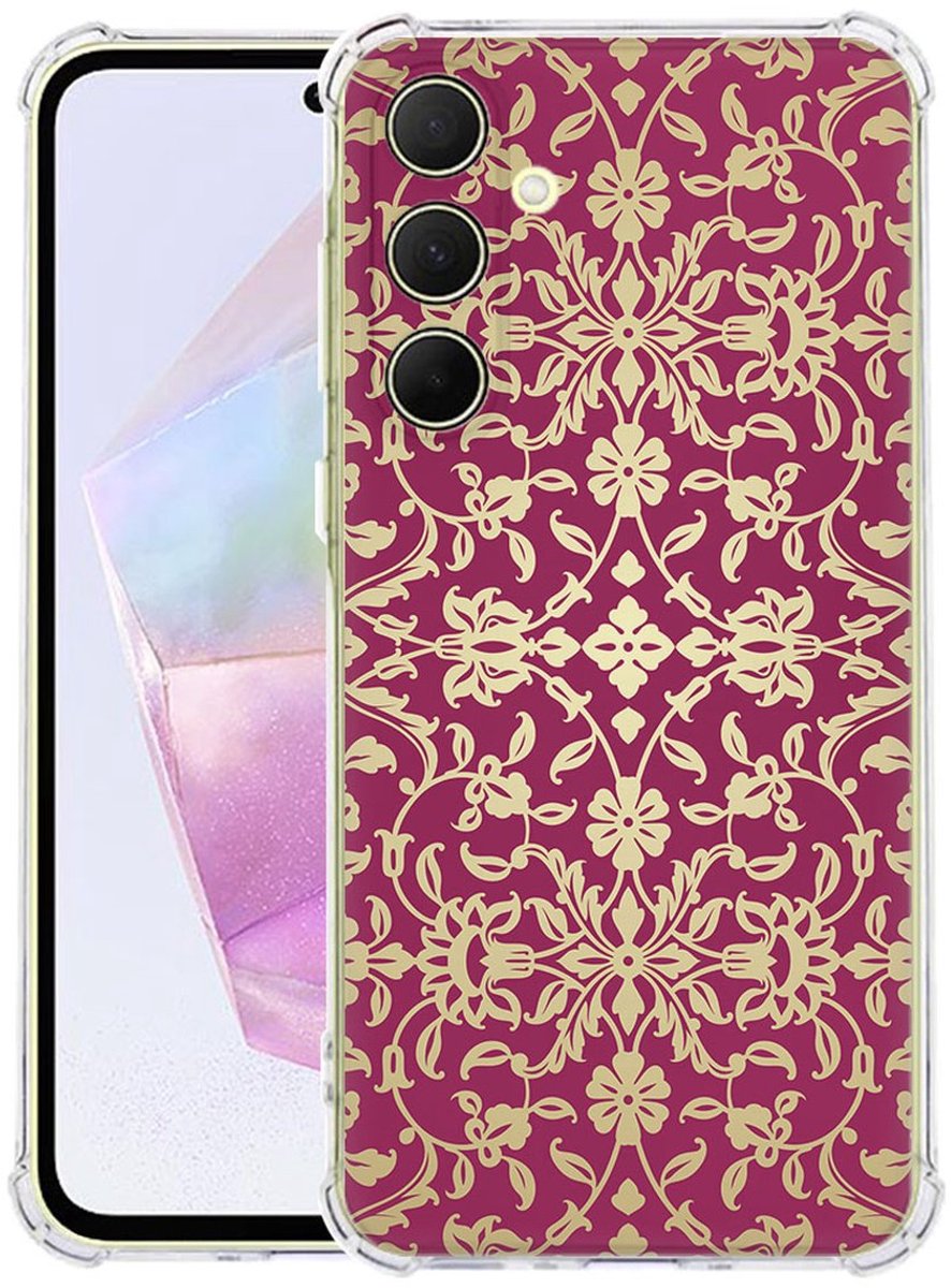 Samsung Galaxy A56 Hoesje - Barok Pink TPU Antishock