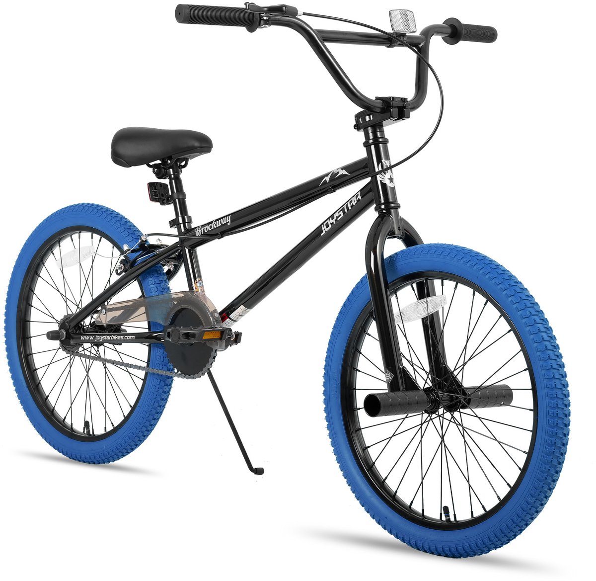 Joystar Brockway BMX-fiets - 20 inch - Handrem - Remmen - Achter V-brake - Pegs - Blauw - Geschikt voor buitenactiviteiten in de lente