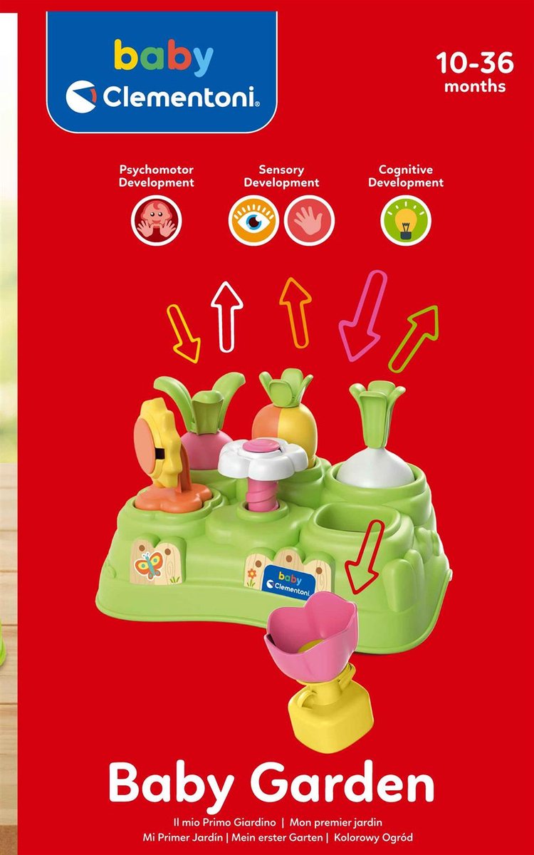 Baby Clementoni - Baby Garden - Motoriek Speelgoed - Mini Activiteitentafel - Educatief Speelgoed - vanaf 10 maanden — afbeelding 13