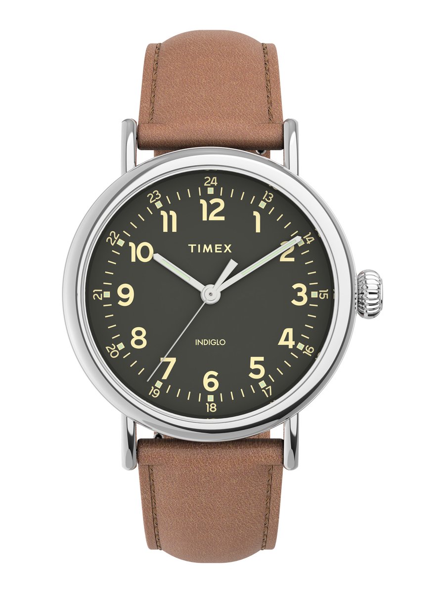 Timex Standard TW2V27700 Horloge - Leer - Bruin - Ø 40 mm