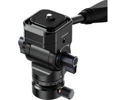Ulanzi U-190 II Uka Fluid Head Video Statiefkop - Voor Soepele Pan & Tilt Bewegingen - Lichtgewicht met 4kg Draagvermogen - Aluminium - Zwart