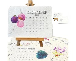 Milieuvriendelijke plantbare liefdeszaadkalender 2026, perfecte moderne vergroeningskalender, biologisch afbreekbare planner van zaadpapier met wilde bloemen, kruiden en fruitzaden voor tuin en decoratie (1 stuk)