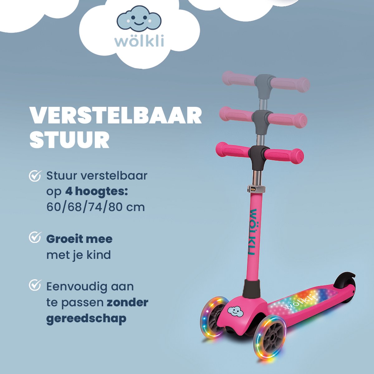 Wölkli Eylin - Roze LED Step 3 Wielen thumbnail 6