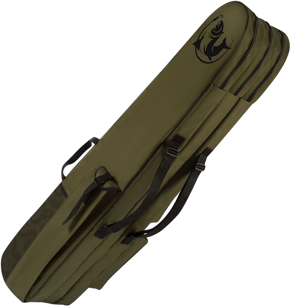 FEROCITY - Hengeltas 150 cm 3-kamer - Visaccessoires - Polyester - Groen