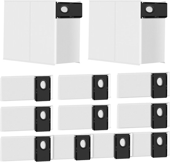 Lot de 12 sacs à poussière pour aspirateur robot Eureka J15 Pro Ultra , sac de rechange jetable grande capacité de 3L