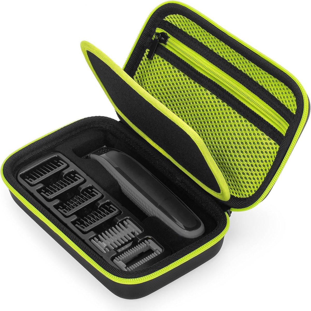 Harde Reisetui voor Philips OneBlade QP2520 QP2530 QP2620 QP2630 – OneBlade 360 Face & Body – Opbergtas met Extra Ruimte voor Accessoires – Waterdicht & Schokbestendig – Draagbare Beschermhoes voor Scheerapparaat