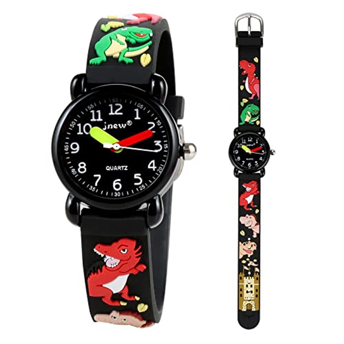 Waterdichte Kinderen Horloges met Cartoon Ontwerp en Silicone-Nylon Band
