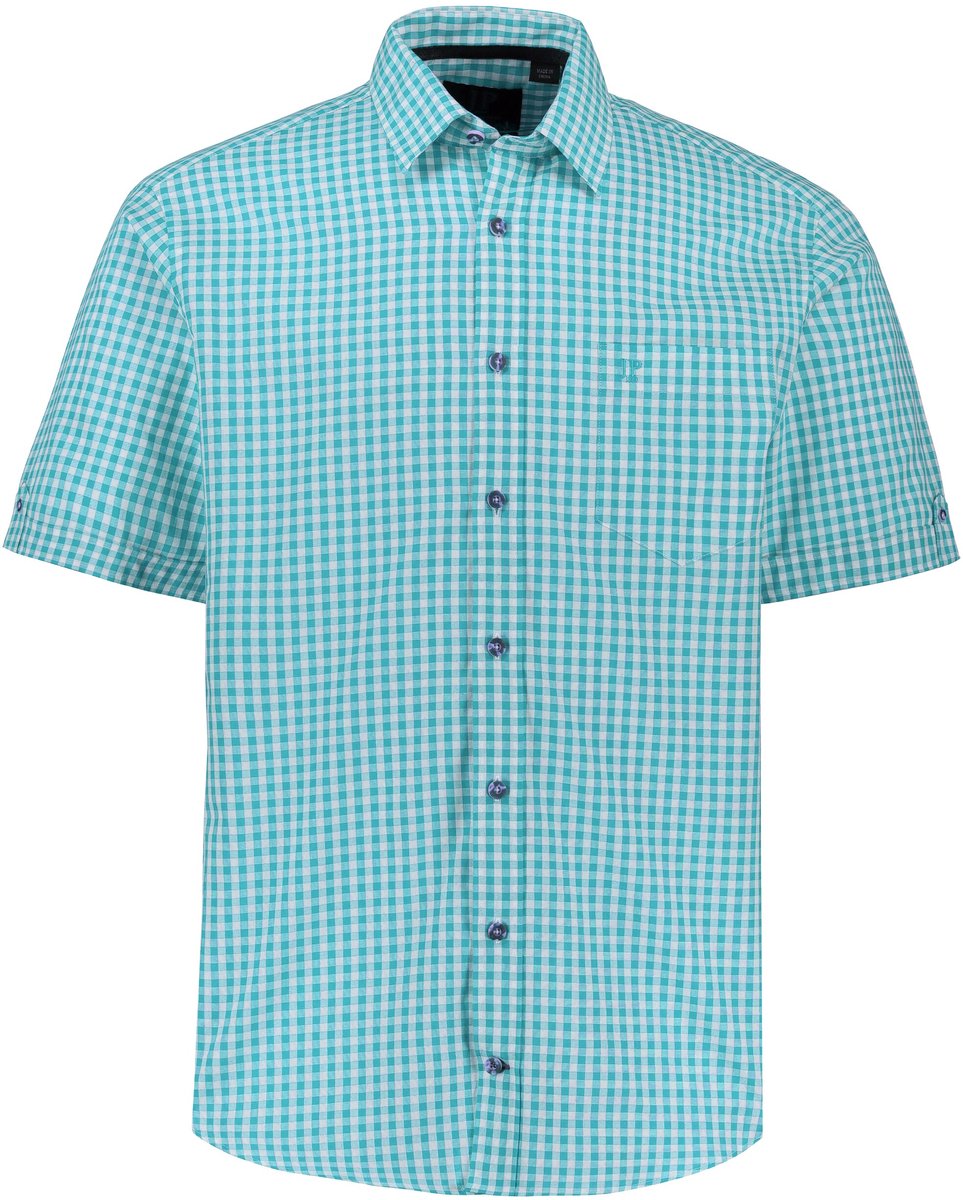 JP 1880 - Heren - Overhemd traditioneel kostuum kentkraag Modern-Fit - Turkoois - Maat XXL