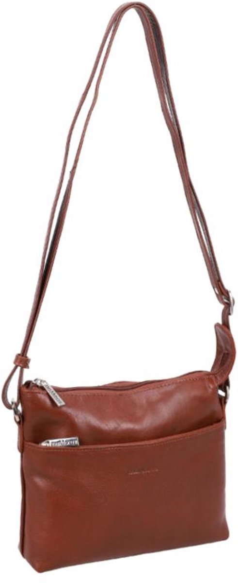 The Monte The Monte Crossbodytas Kleine Dames - Leer - Bruin