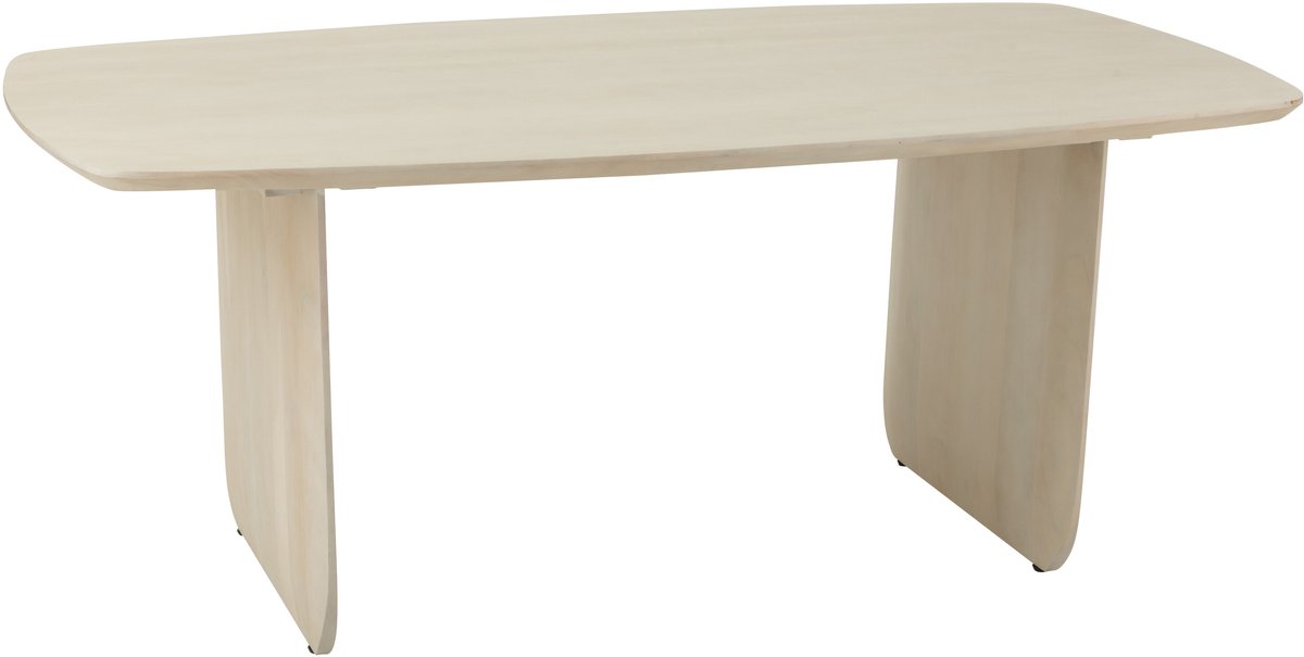 J-Line eettafel - acaciahout - wit