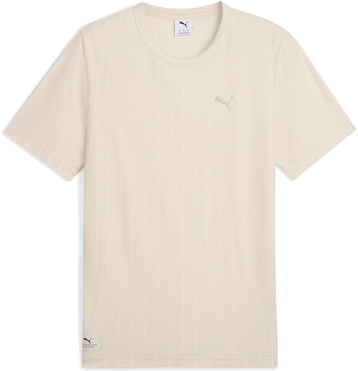 Puma Class Striped T-shirt Met Korte Mouwen S Man Alpine Snow