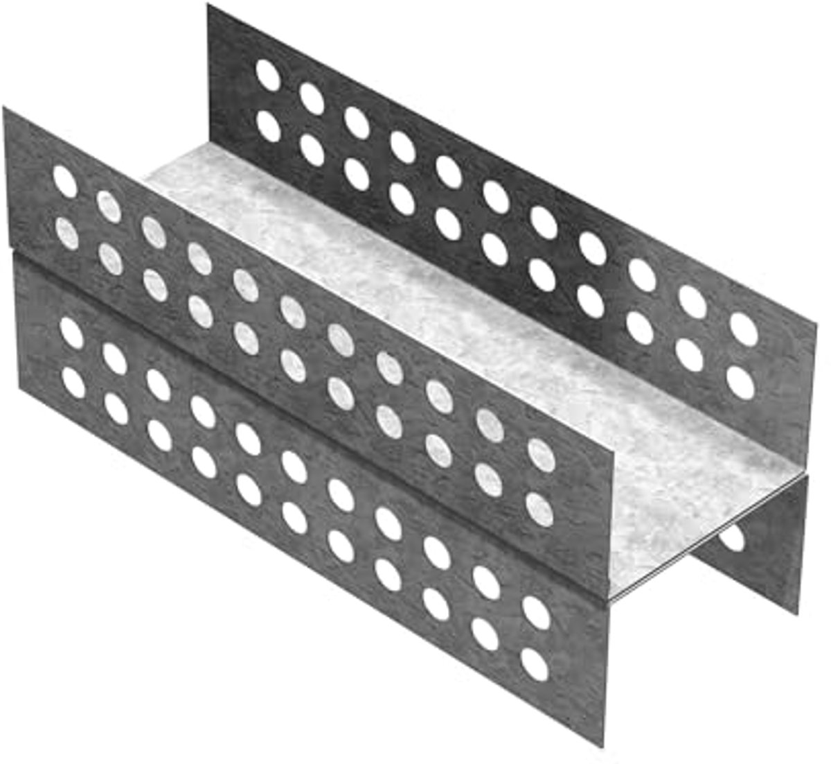 Montagehulp voor het Verbinden van Bouwpanelen van 50 mm | H-vorm van Gegalvaniseerd Metaal | Ideaal voor het Verlengen van Muren