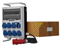 Mobiele Stroomverdeler met 8x230V Contactdozen voor Bouwstroom