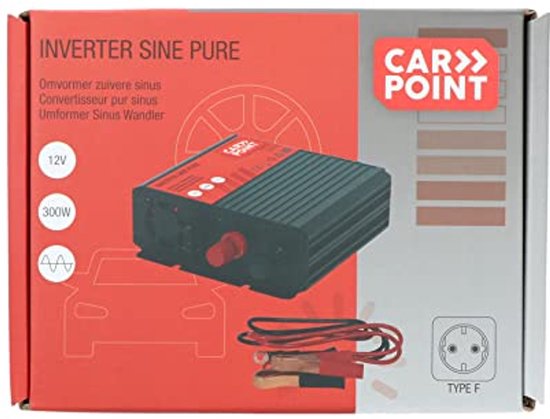 Zuivere Sinus Omvormer 12V naar 230V - 300W