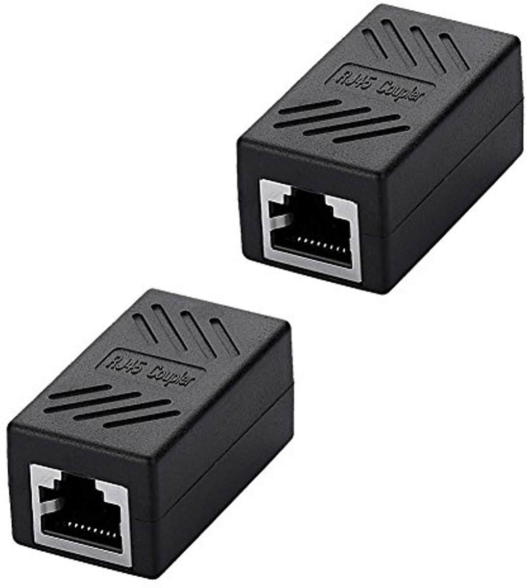 RJ45 Koppeling Adapter voor LAN Kabel - Verleng Ethernet Verbinding (Cat5/Cat6) 2 Stuks