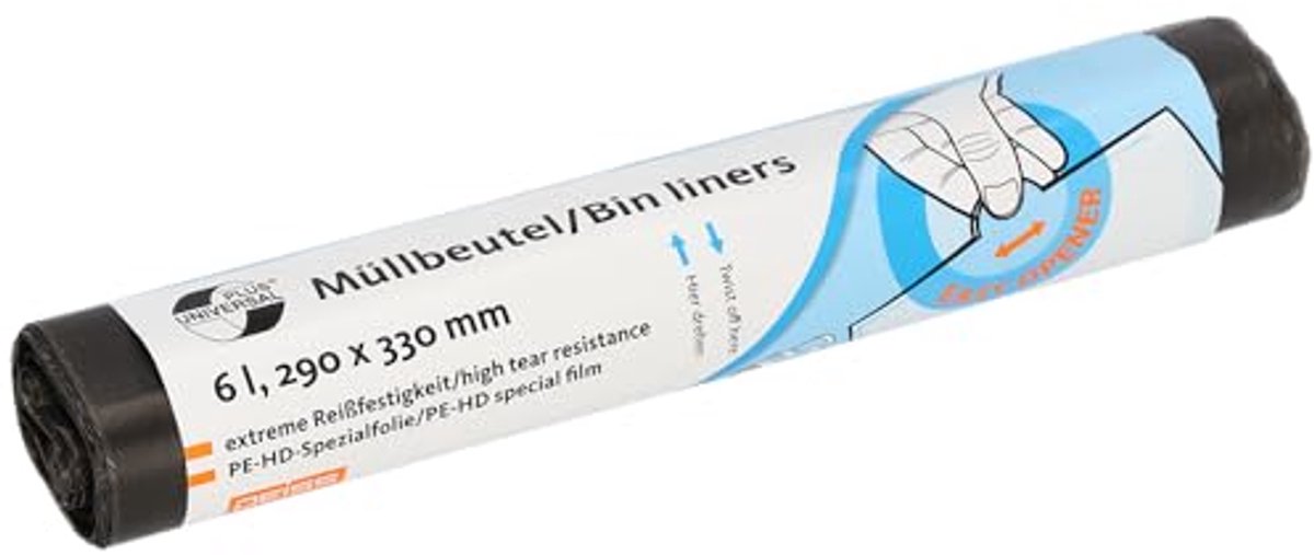 Afvalzakken Grijs - 6 Liter, Diverse Maten, Doordringings- en Scheurbestendig