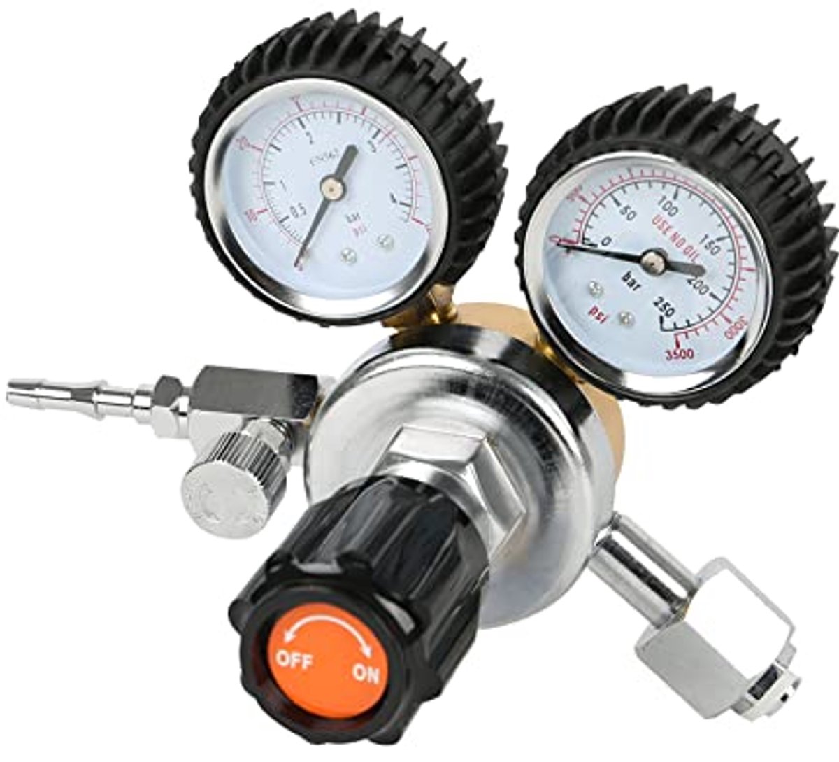 Drukregelaar voor CO2 en gassen met dubbele manometer W21.8