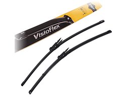 Ruitenwisserbladen Set 650+450mm - Universele Adapters voor Voorruitwissers - Synthetisch Rubber en Silicone